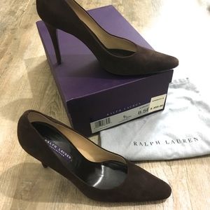 RL Collection Brown Suede Heels